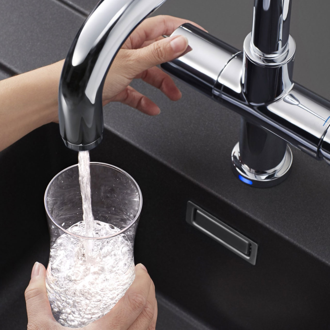 Filtered water from filter fitting