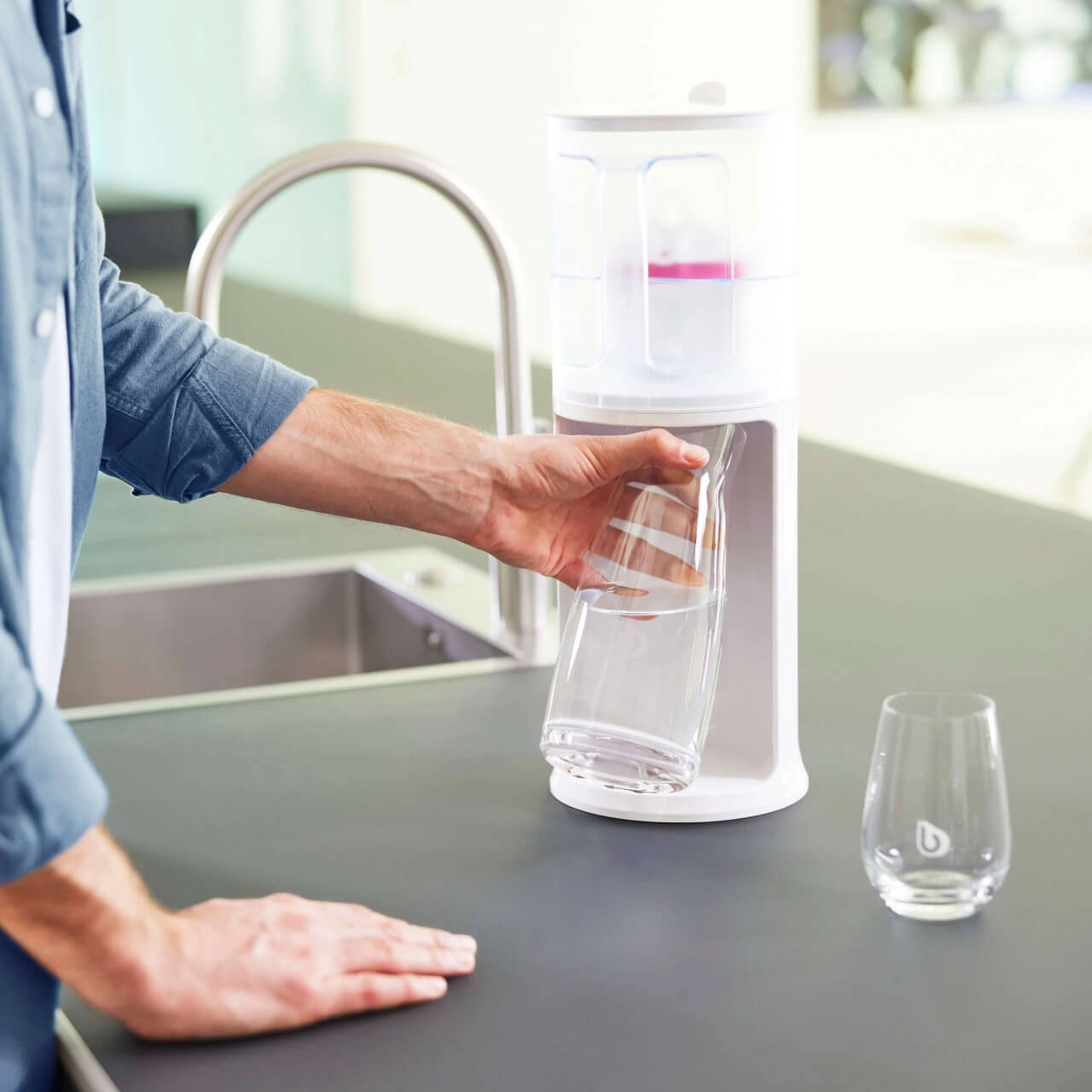 AQAlizer Station AQAlizer Station mit Glaskaraffe und Glas