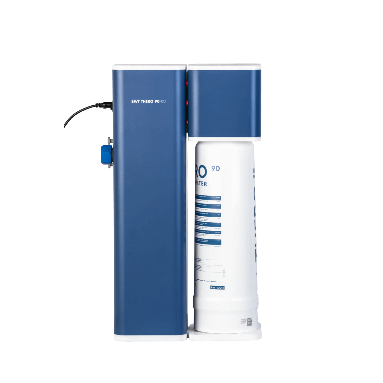 BWT Thero 90 side view BWT Thero 90 side view incl. osmosis filter cartridge