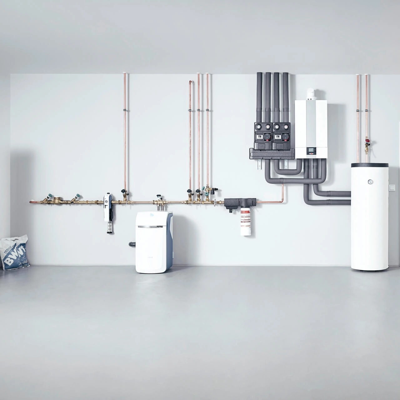 Installation in the basement